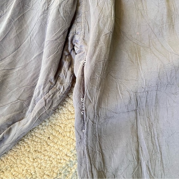 JOHNNY WAS BUTTON DOWN DRESS TUNIC TOP BLUE GRAY SIZE SMALL - Picture 9 of 13